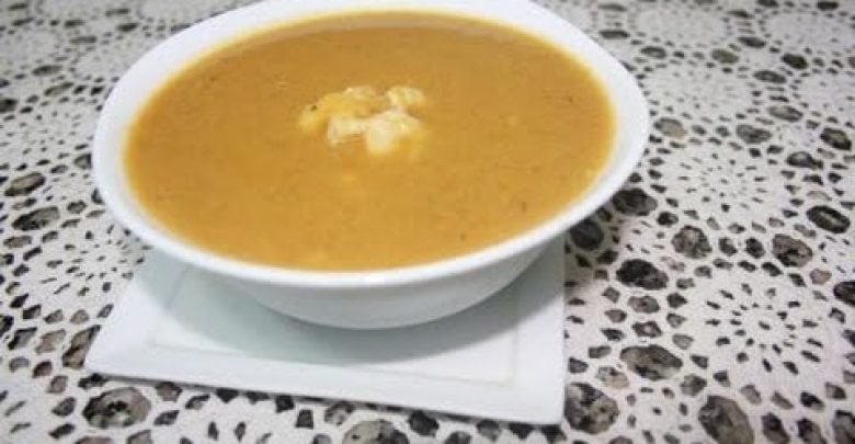 شوربة السمك بالخضر  Fish soup with vegetables