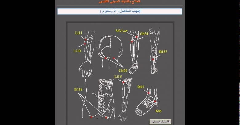 علاج إلتهاب المفاصل الرومـاتيزم بالتدليك الصيني