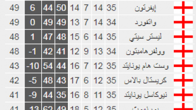 يلا خبر | ترتيب جدول الدوري الإنجليزي/ليفربول في الصدارة بعد فوزه علي كارديف سيتي بهدفين دون رد