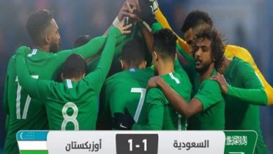 يلا خبر  | منتخب السعودية يتعادل مع أوزبكستان في الشوط الاول